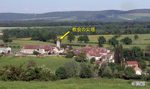 フランスの小さな村の風景